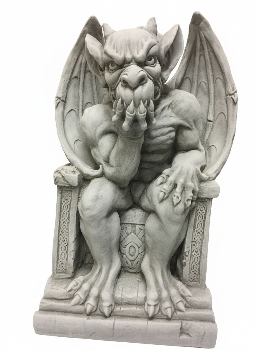 Gargoyle Throne Statue free 3D printable STL