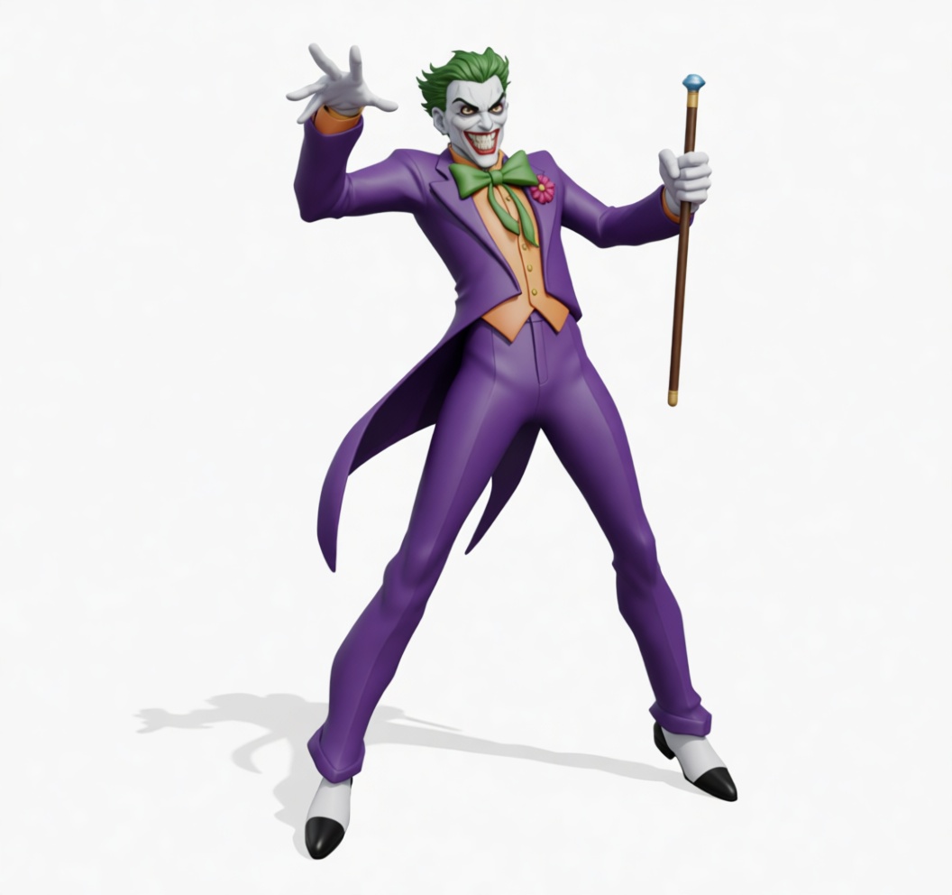 Joker 3D Figurine free 3D printable STL