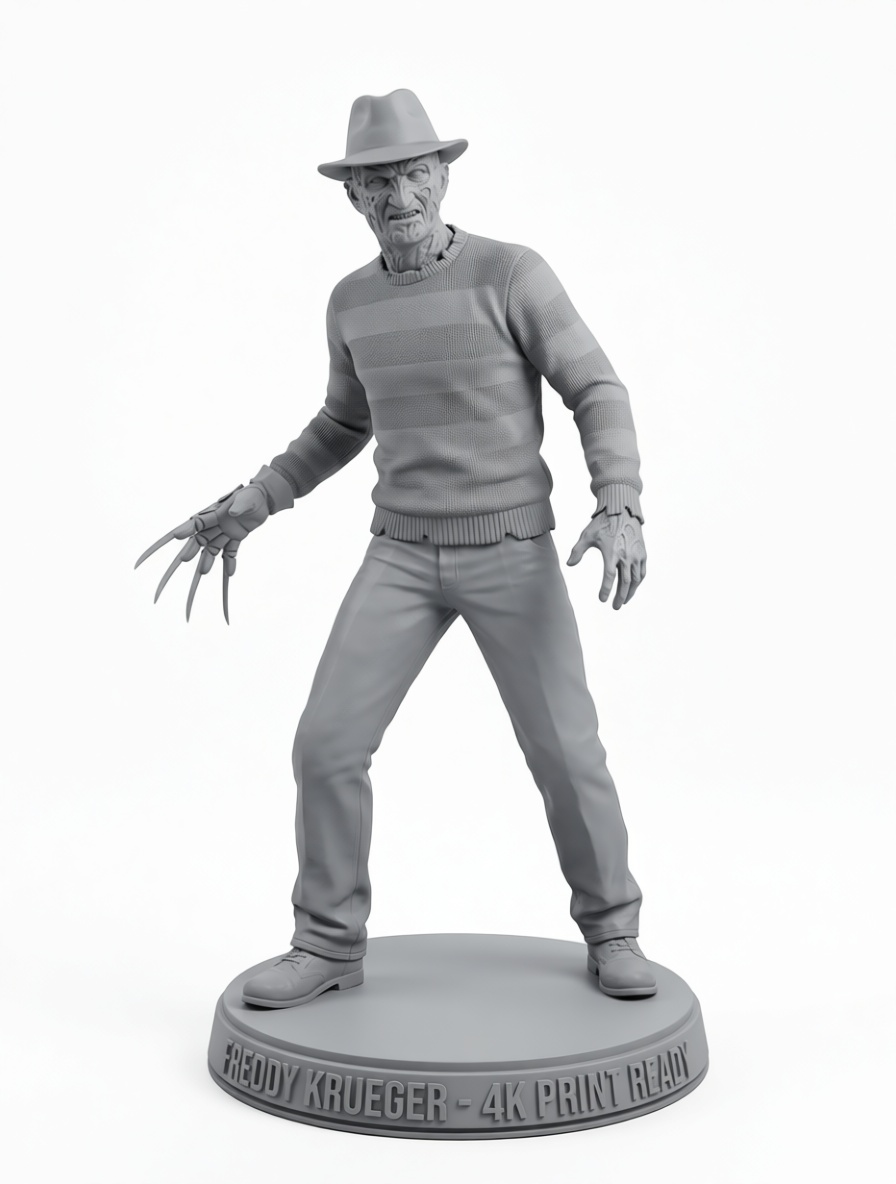 Freddy Krueger Figurine free 3D printable STL