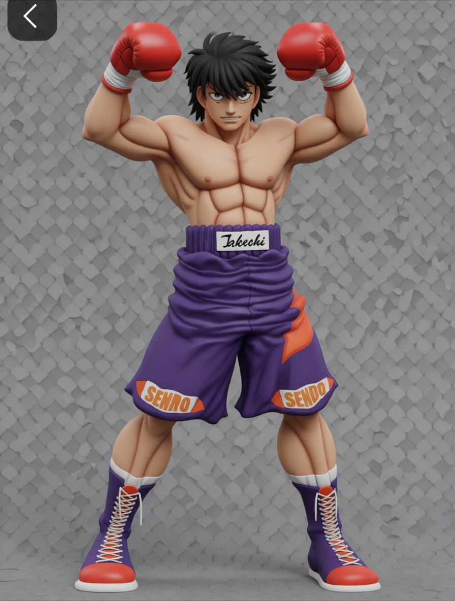 Ippo Makunouchi Figurine free 3D printable STL