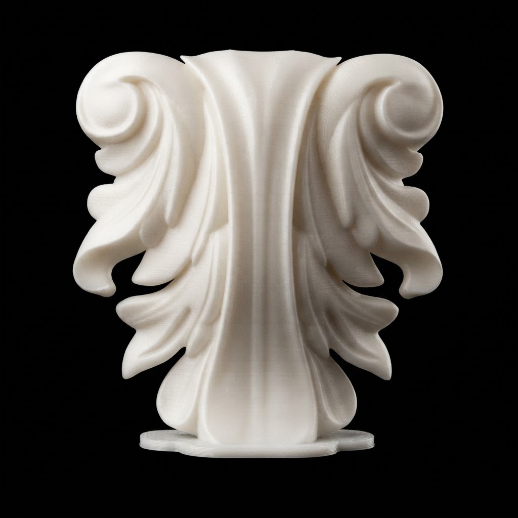 Acanthus Leaf Ornament free 3D printable STL