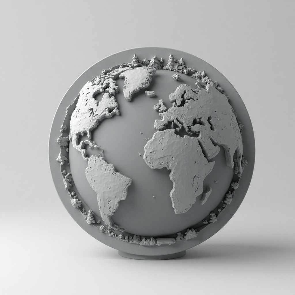Flat Earth Disc Model free 3D printable STL