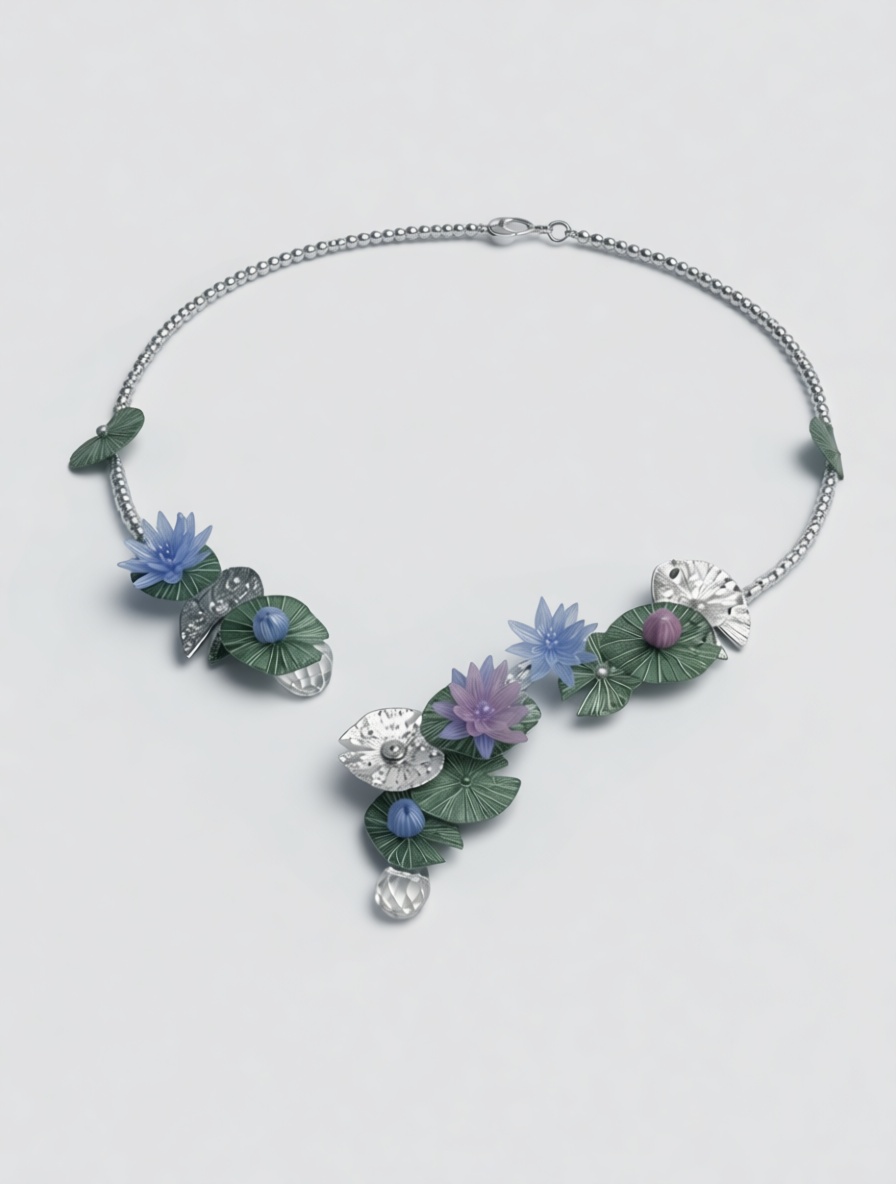 Lotus Flower Necklace free 3D printable STL