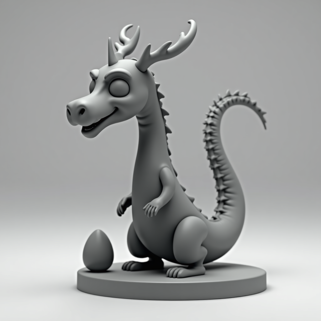Flexible Dragon Figurine free 3D printable STL
