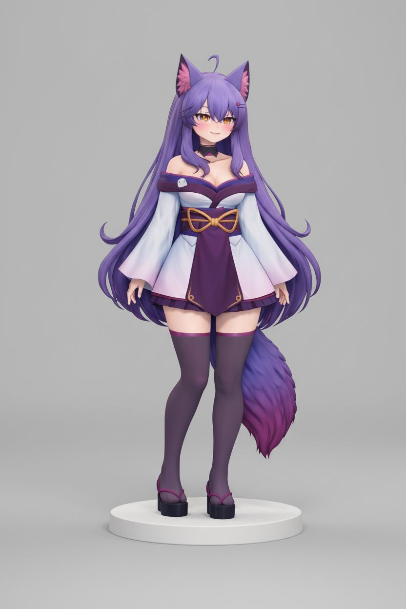 Fantasy Fox Girl Figure free 3D printable STL