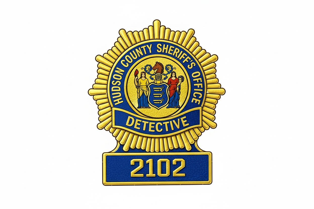 Hudson County Sheriff Badge free 3D printable STL