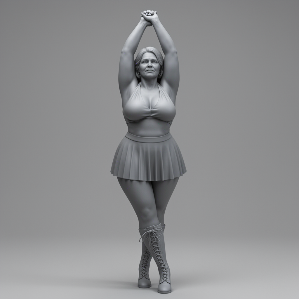 Mature Woman Figurine free 3D printable STL