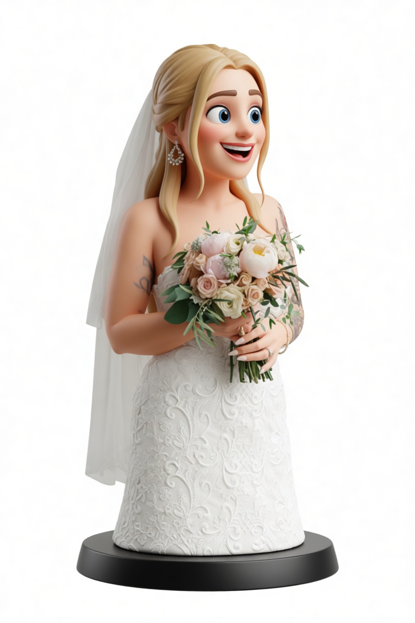 Bride Figurine free 3D printable STL