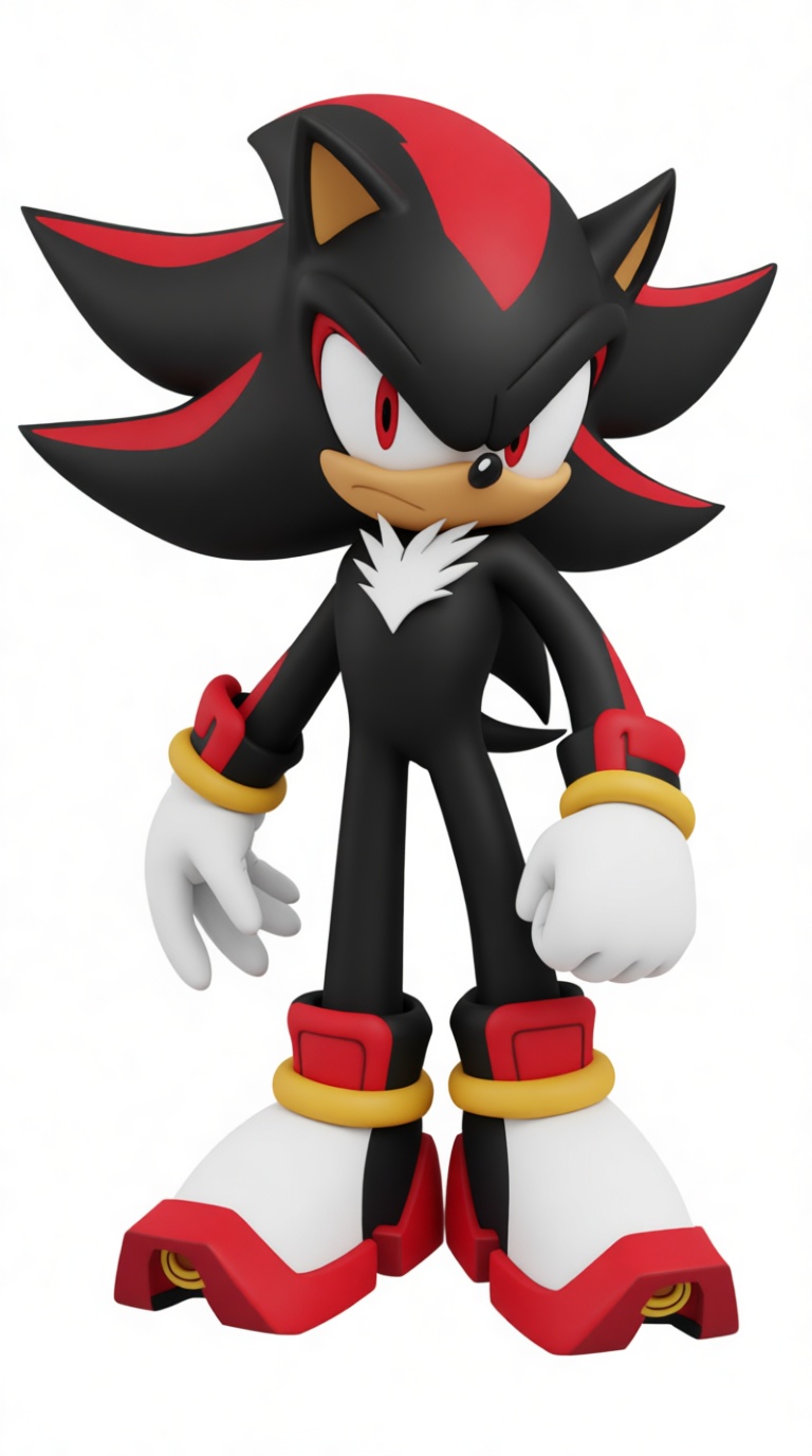 Shadow the Hedgehog Figurine free 3D printable STL