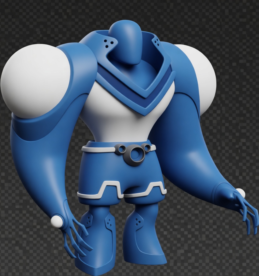 Futuristic Robot Figurine free 3D printable STL