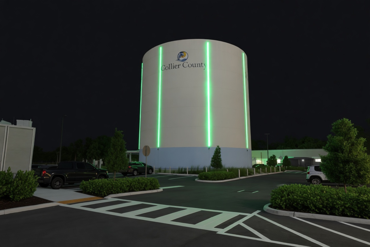Collier County Water Tank Model free 3D printable STL