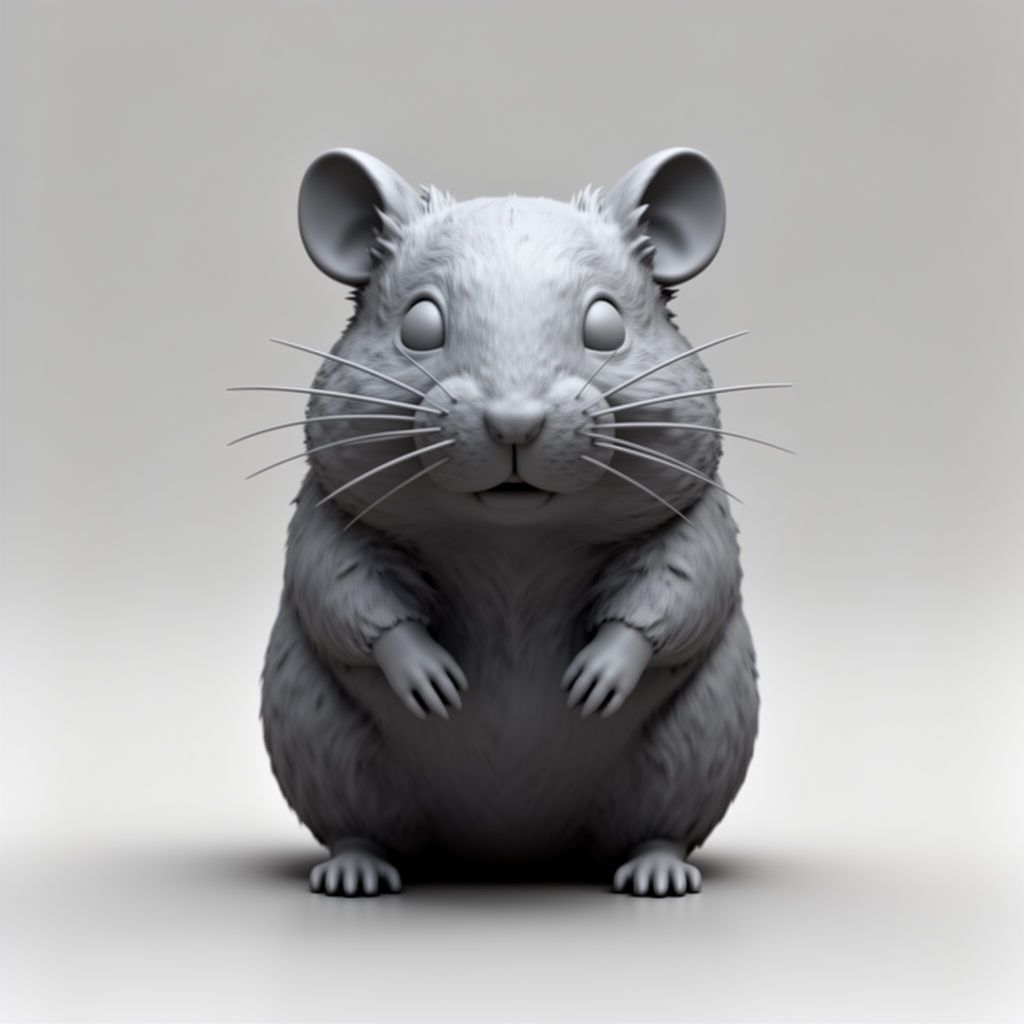 Hamster Figurine free 3D printable STL