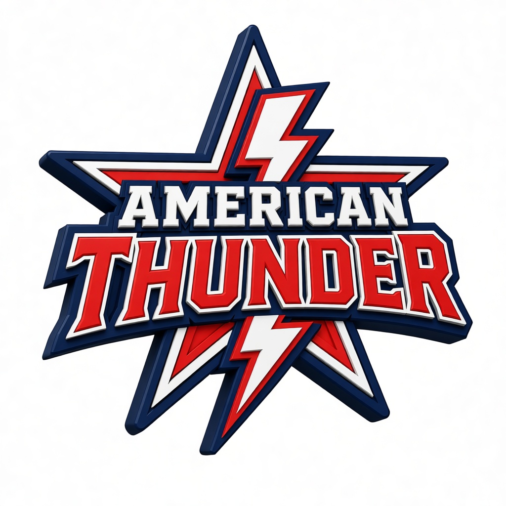 American Thunder Logo free 3D printable STL