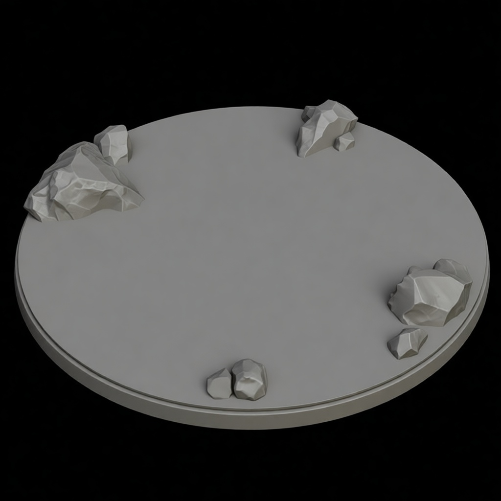 Rocky Terrain Base free 3D printable STL