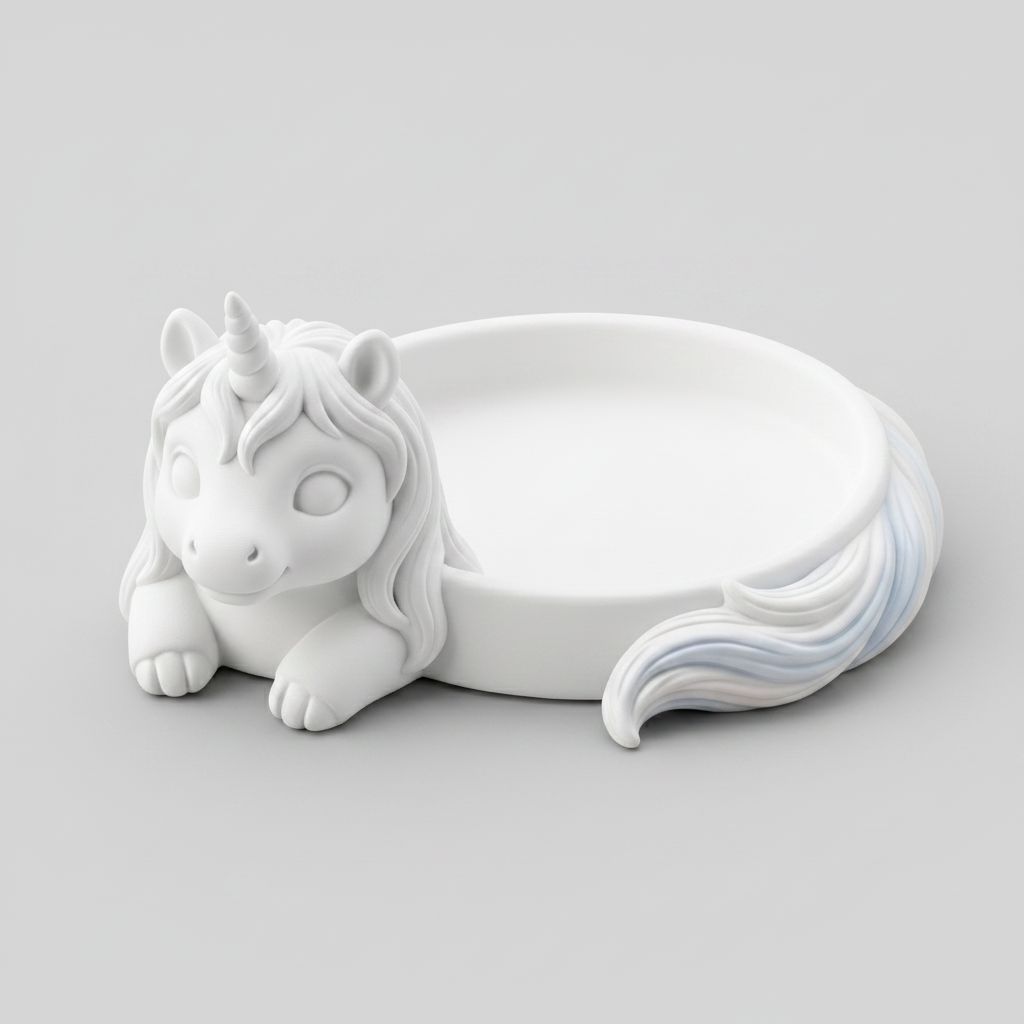 Unicorn Trinket Dish free 3D printable STL