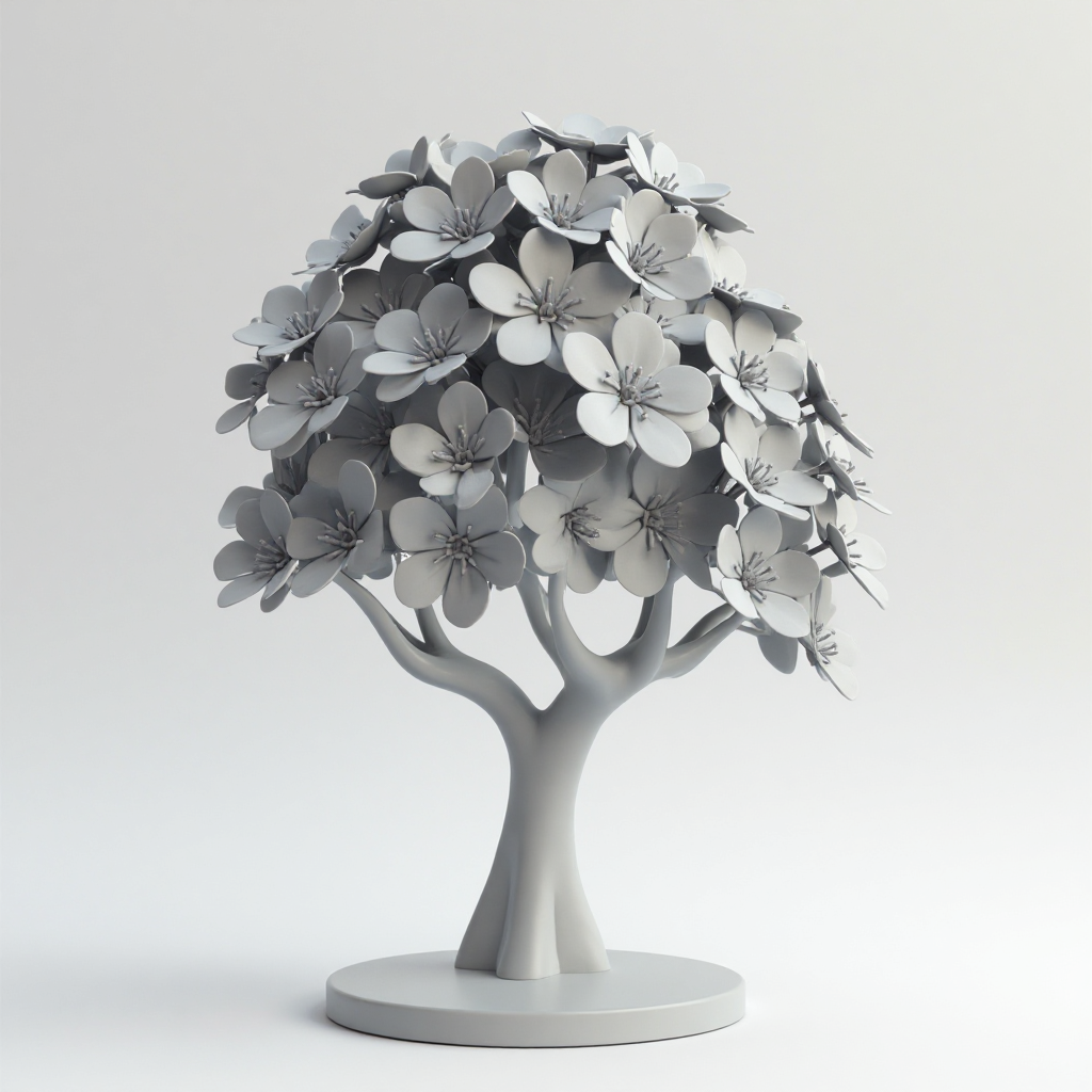 Cherry Blossom Sculpture free 3D printable STL