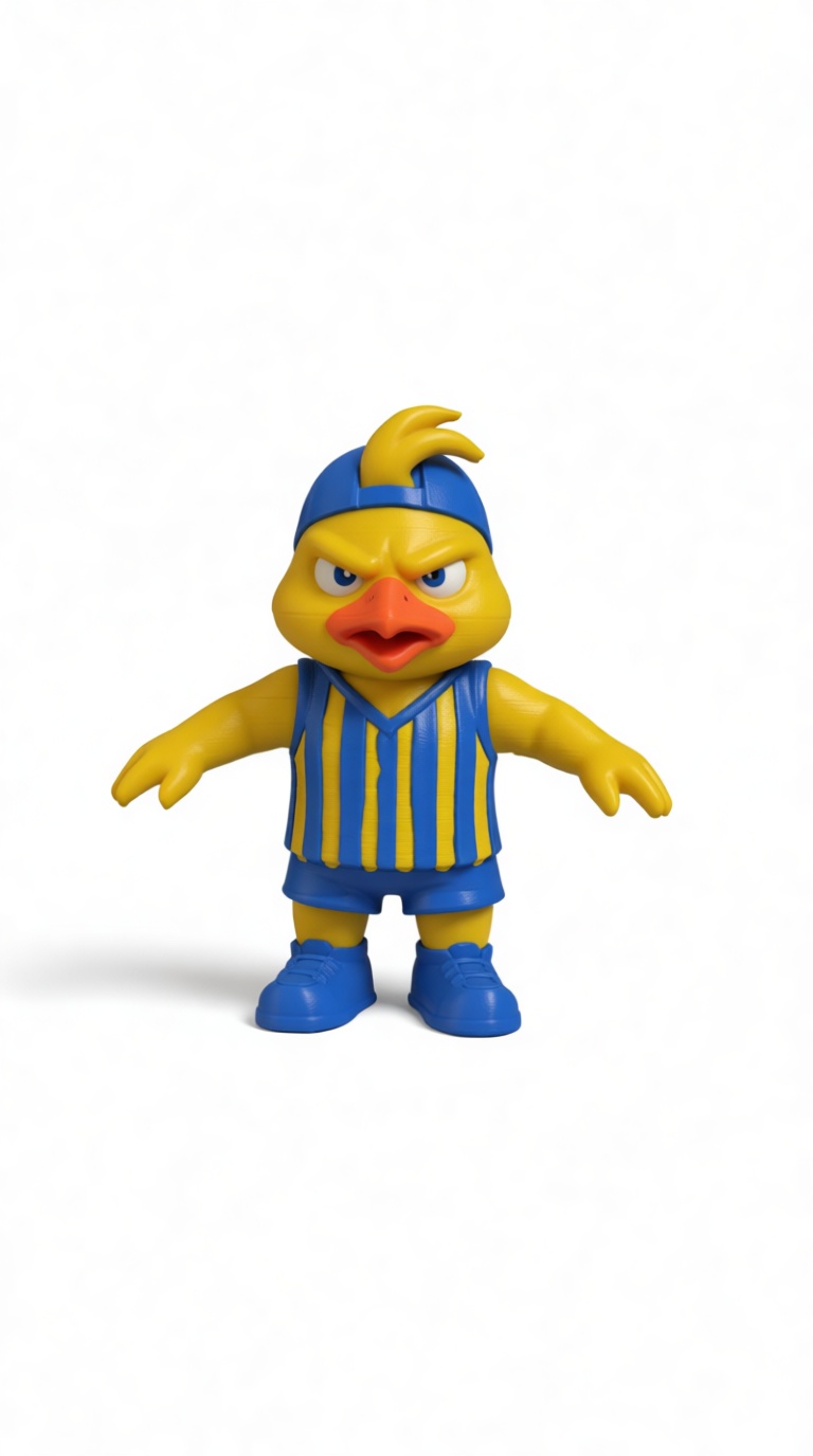 Angry Duck Basketball Figurine free 3D printable STL