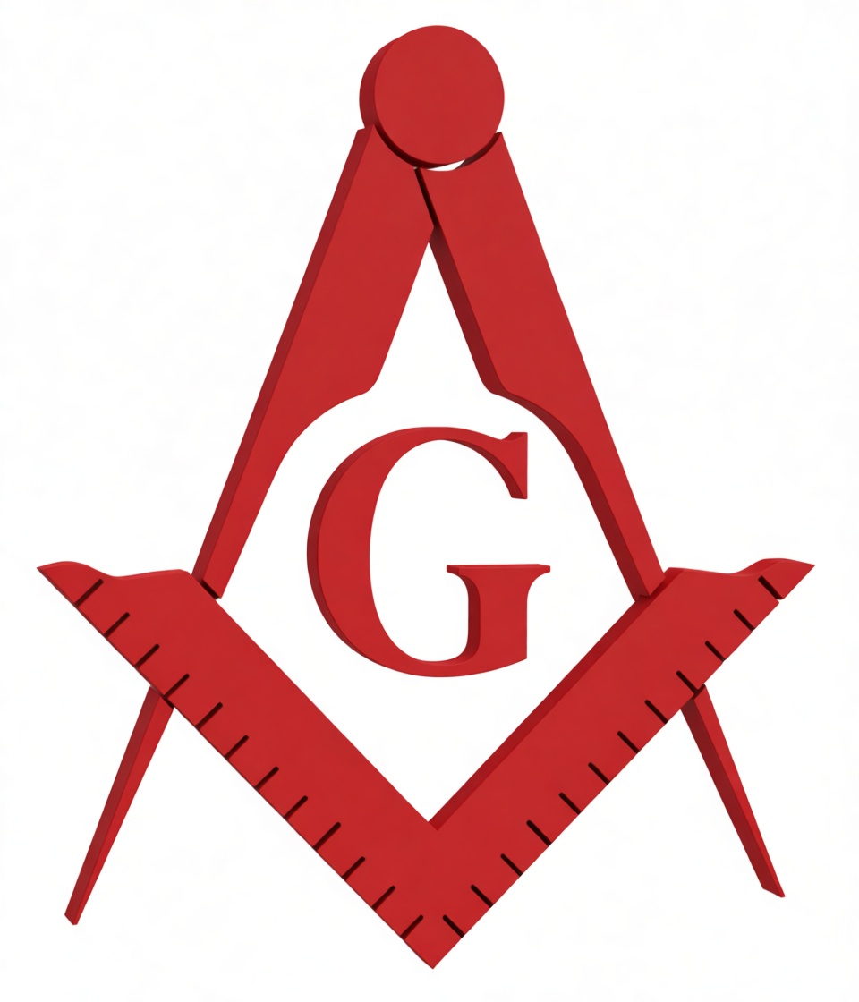 Masonic Square and Compass Emblem free 3D printable STL