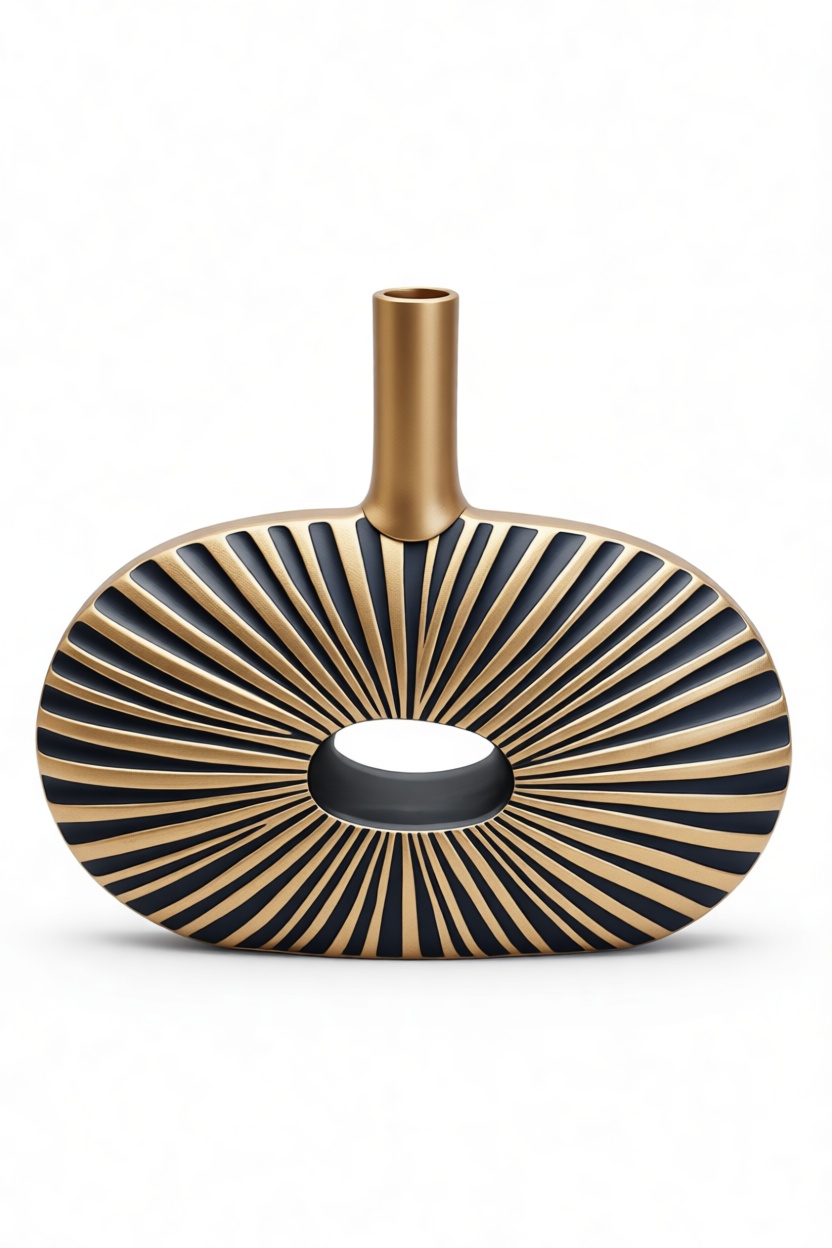 Modern Striped Vase free 3D printable STL