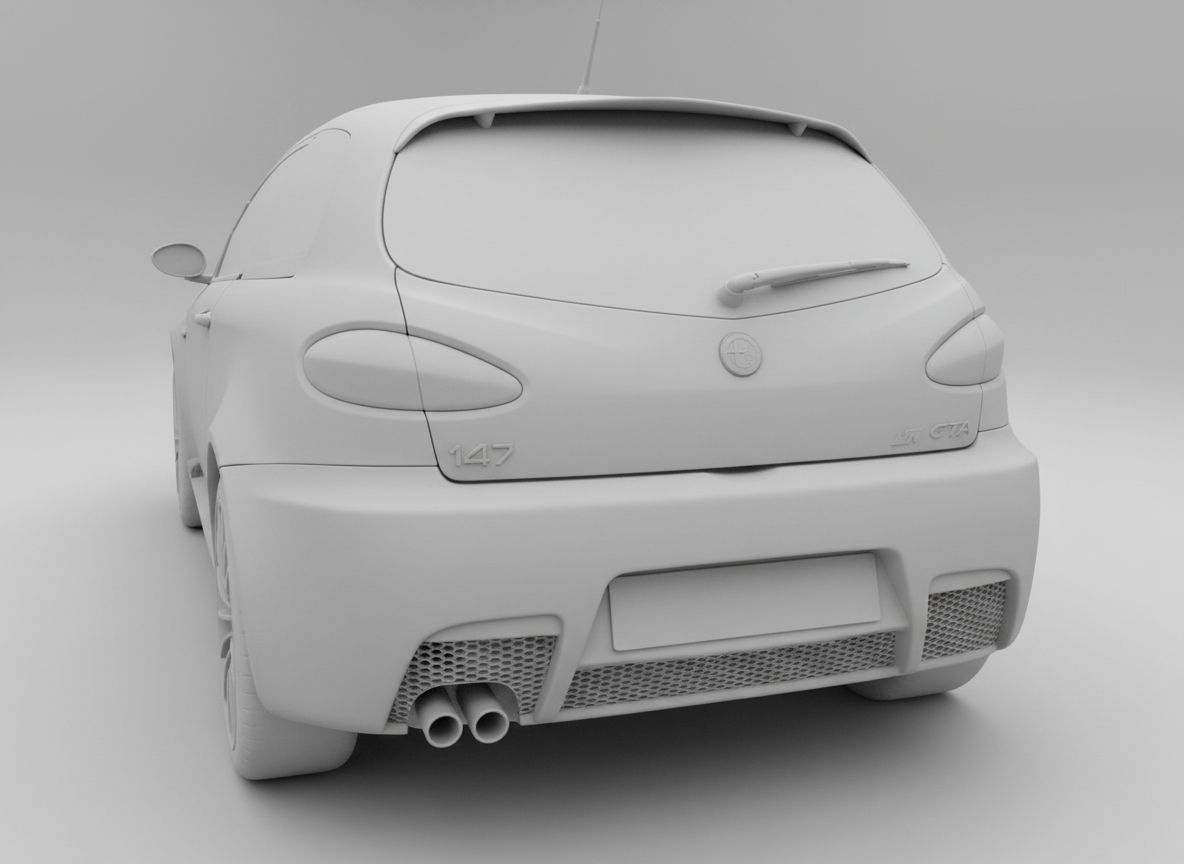 Alfa Romeo 147 GTA Model free 3D printable STL