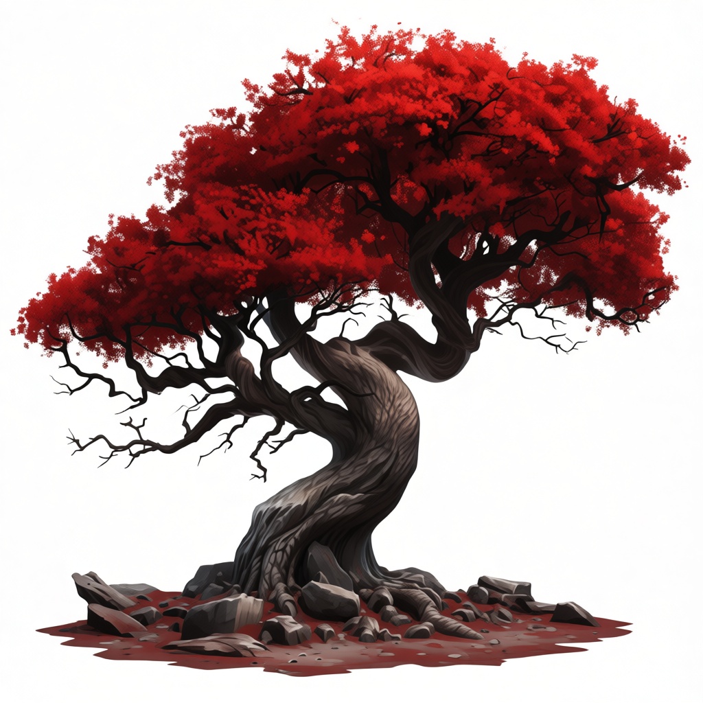 Red Maple Tree Sculpture free 3D printable STL