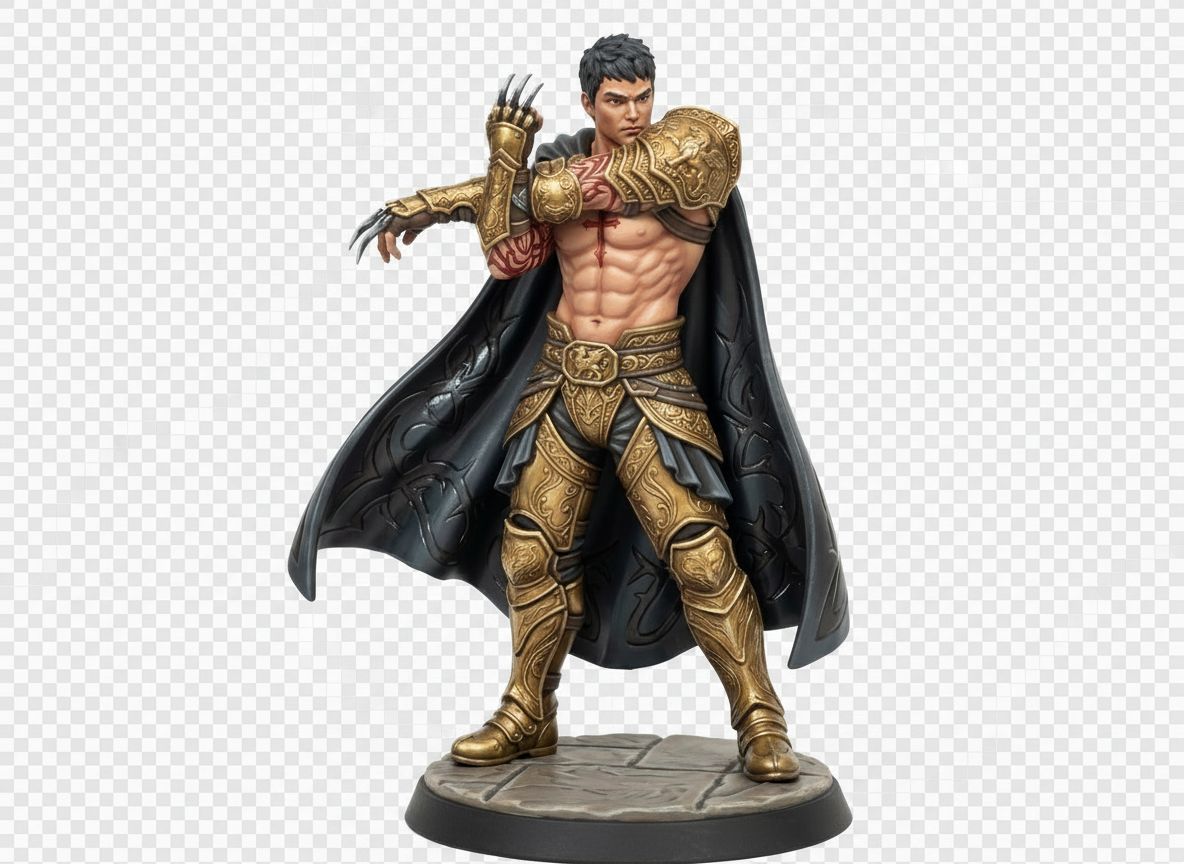 Martial Artist Hero Figurine free 3D printable STL