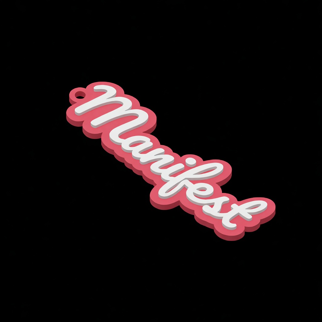 Manifest Keychain Tag free 3D printable STL