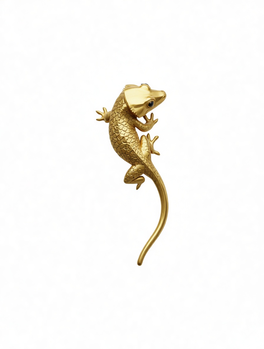 Golden Gecko Figurine free 3D printable STL