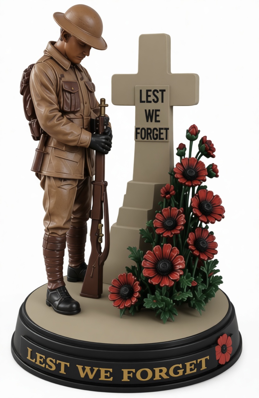 World War I Soldier Figurine free 3D printable STL