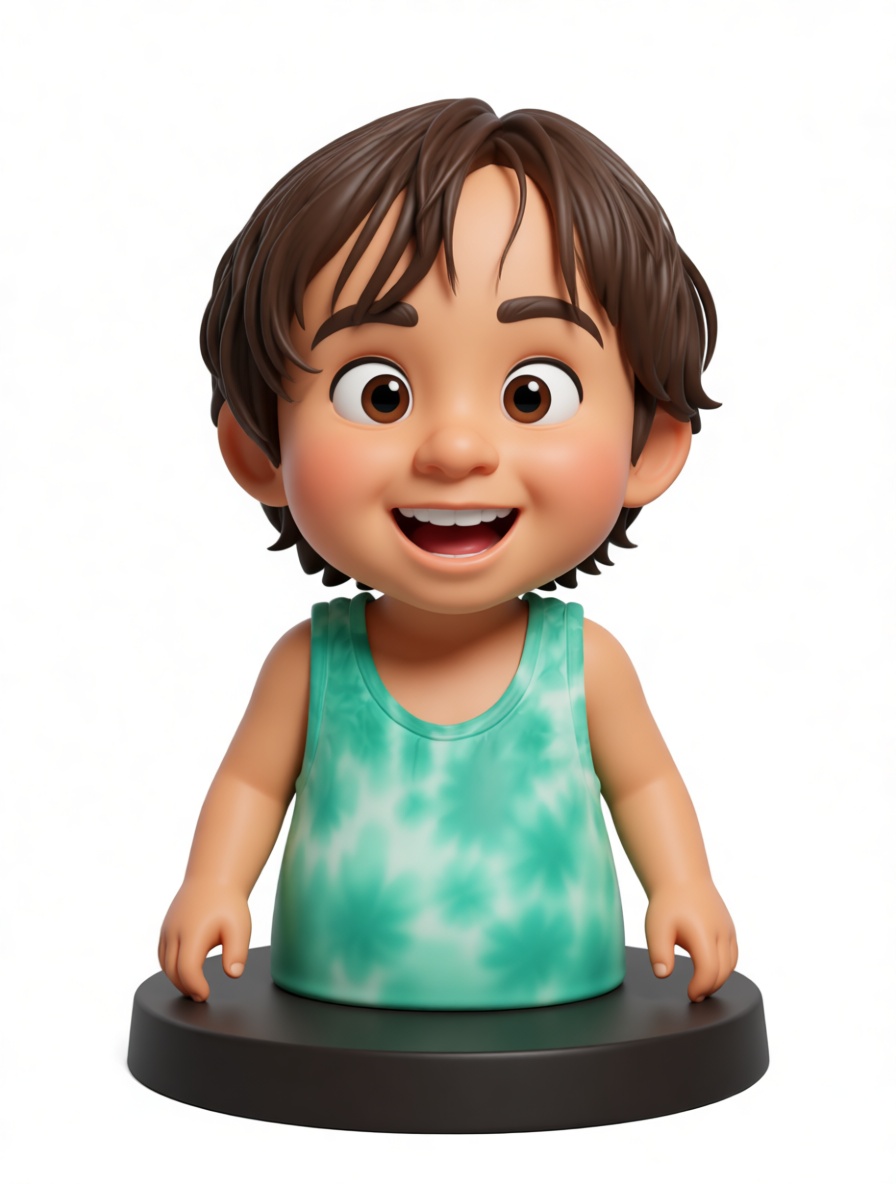 Happy Boy Bust free 3D printable STL