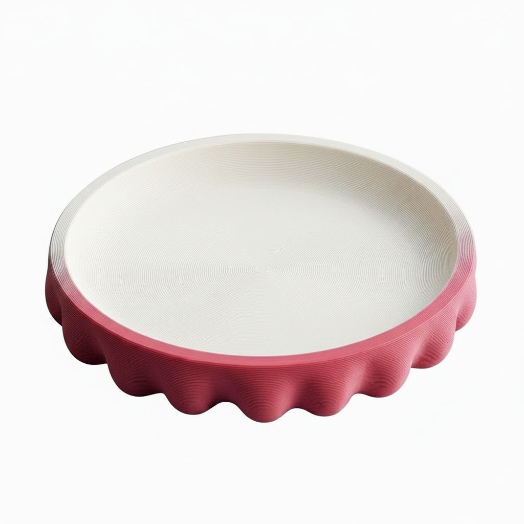 Scalloped Edge Plate free 3D printable STL