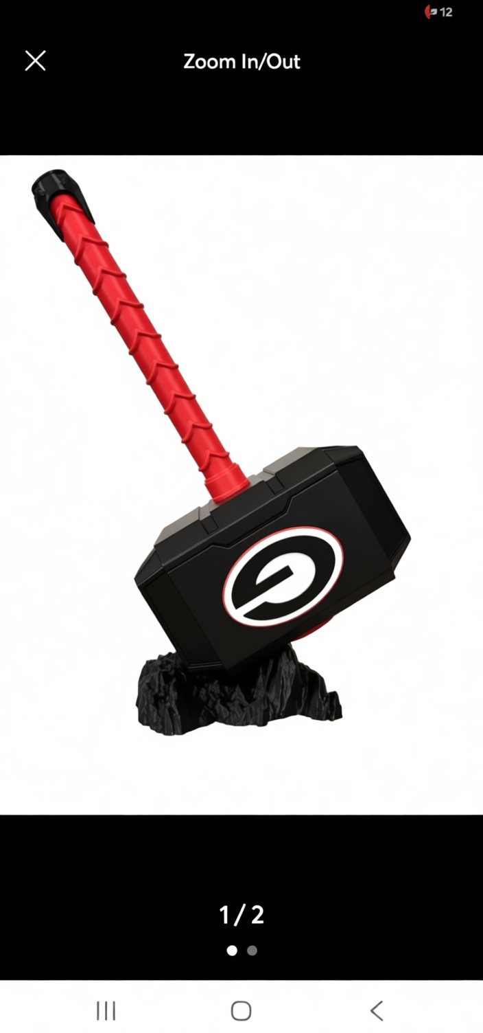 Georgia Bulldogs Thor Hammer free 3D printable STL