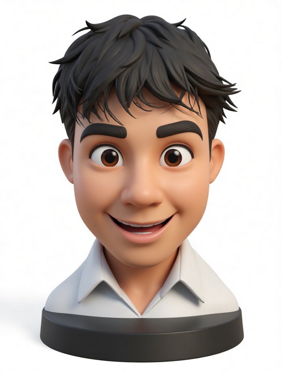 Smiling Young Man Bust free 3D printable STL