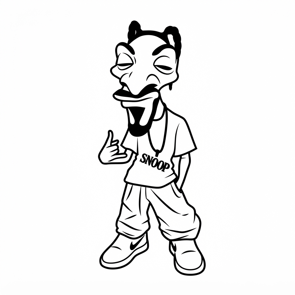 Snoop Dogg Cartoon Figurine free 3D printable STL