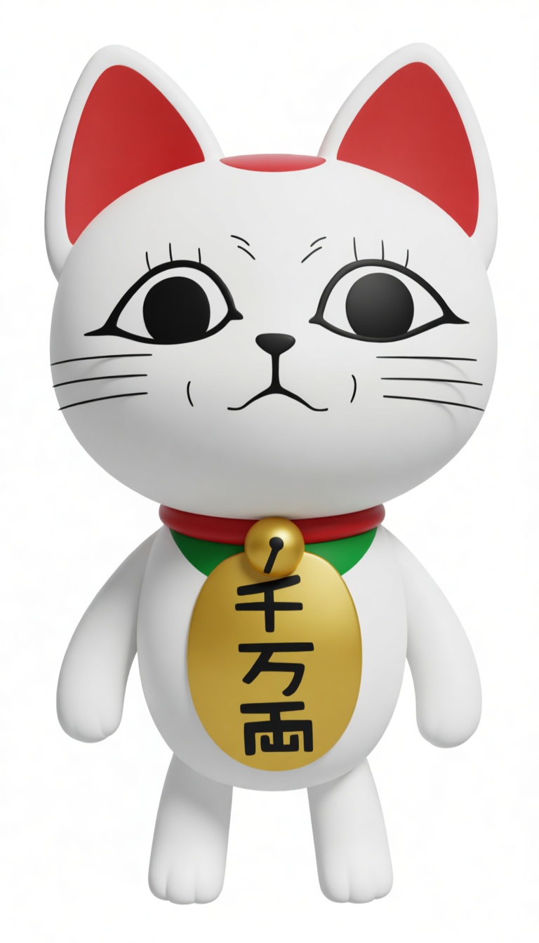 Maneki Neko Figurine free 3D printable STL