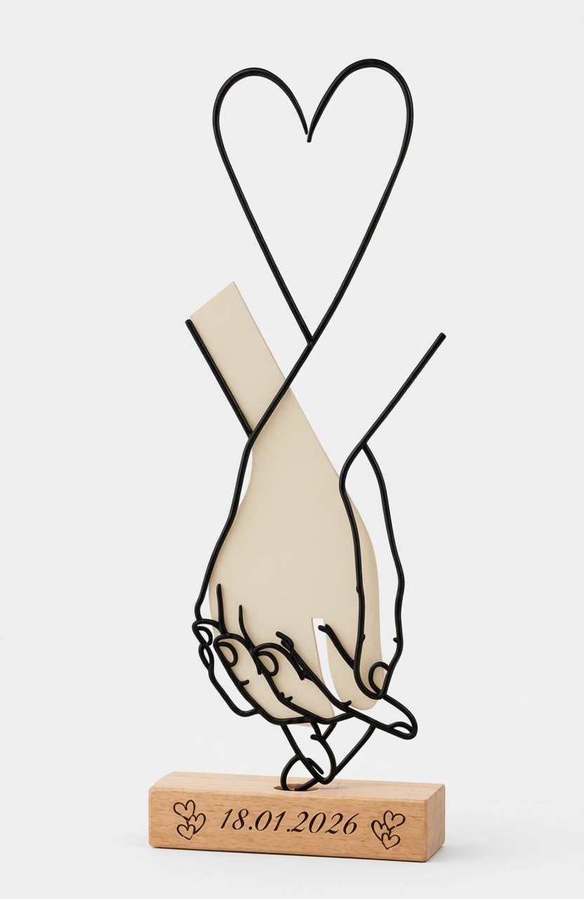 Holding Hands Sculpture free 3D printable STL
