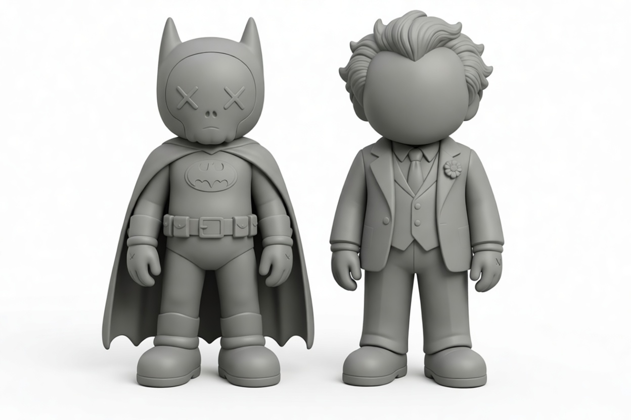 Batman and Joker Figures free 3D printable STL
