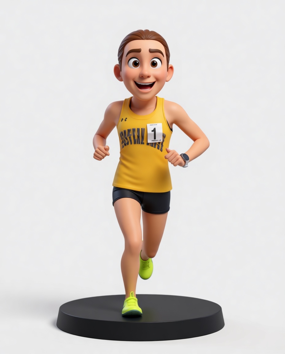 Female Runner Figurine free 3D printable STL