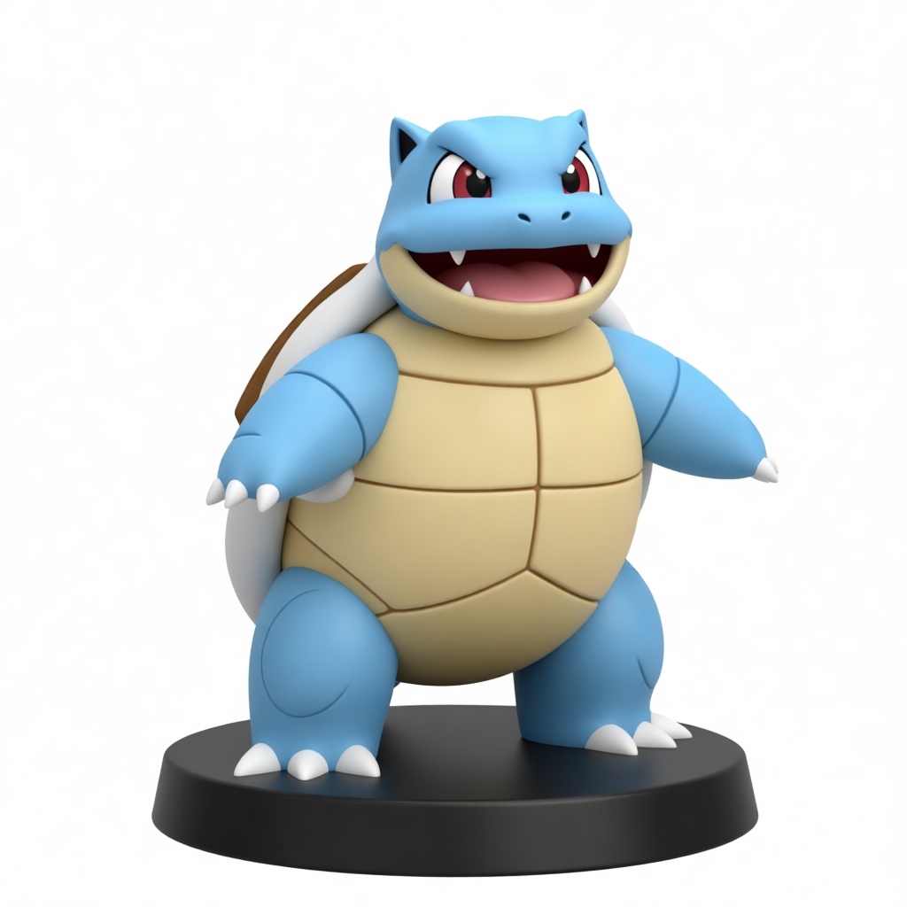 Blastoise Figurine free 3D printable STL