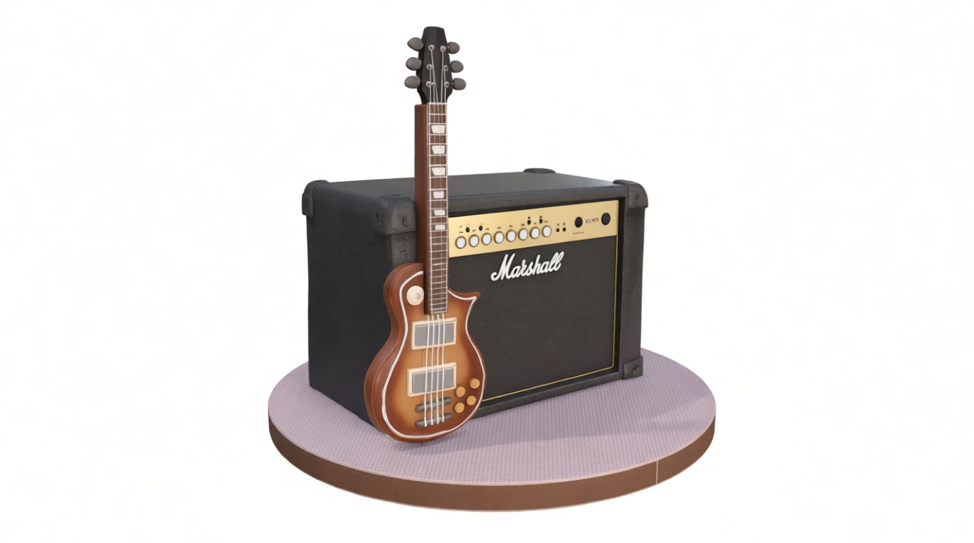 Marshall Amp and Les Paul Model free 3D printable STL