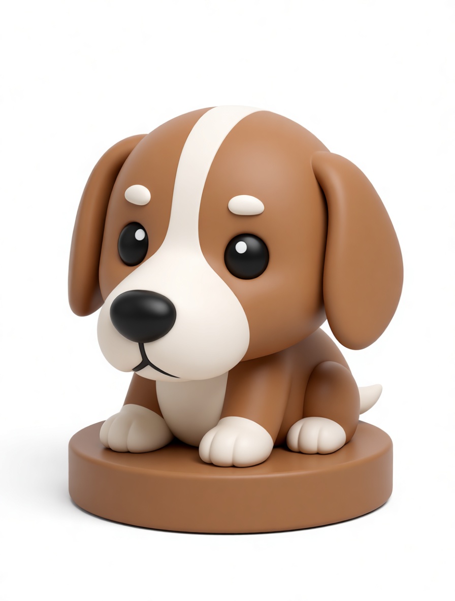 Beagle Puppy Figurine free 3D printable STL