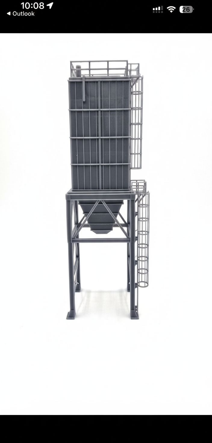 Industrial Silo Model free 3D printable STL