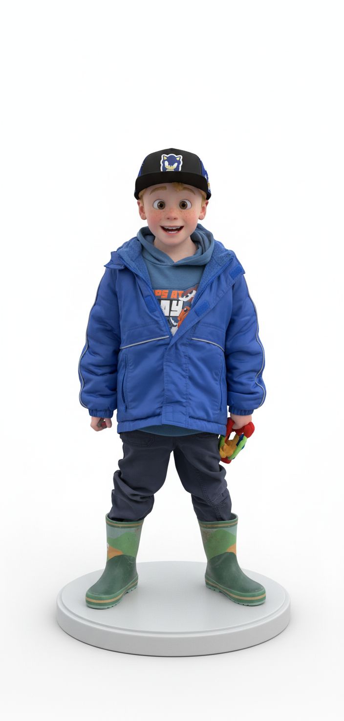 Cheerful Kid Figure free 3D printable STL