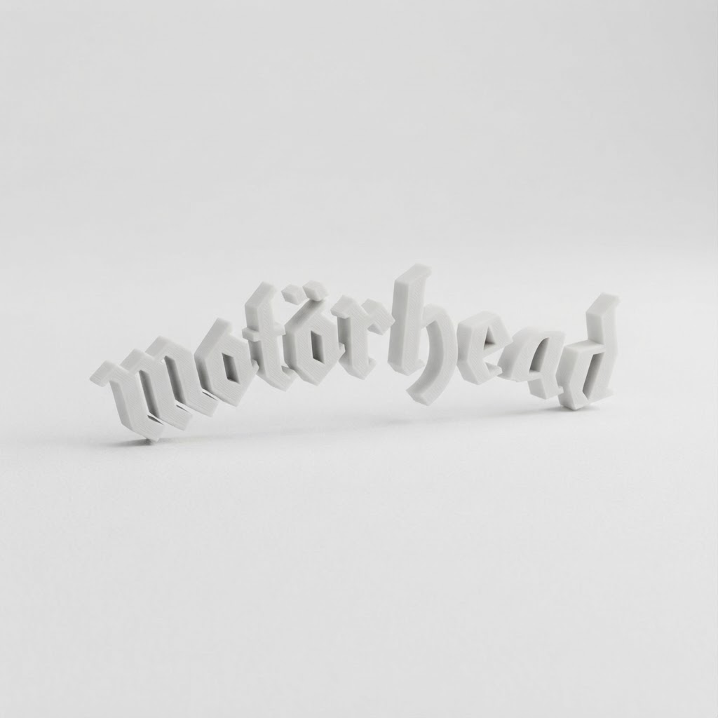 Motörhead Logo Sculpture free 3D printable STL
