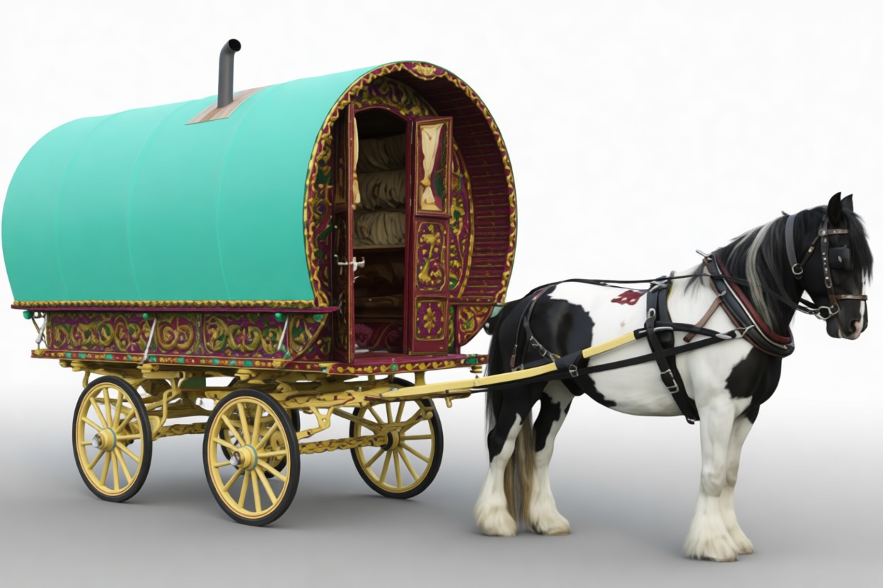 Gypsy Vardo Wagon Model free 3D printable STL