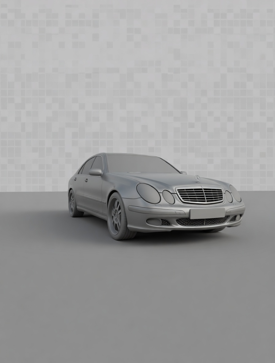 Mercedes E-Class W211 Model free 3D printable STL