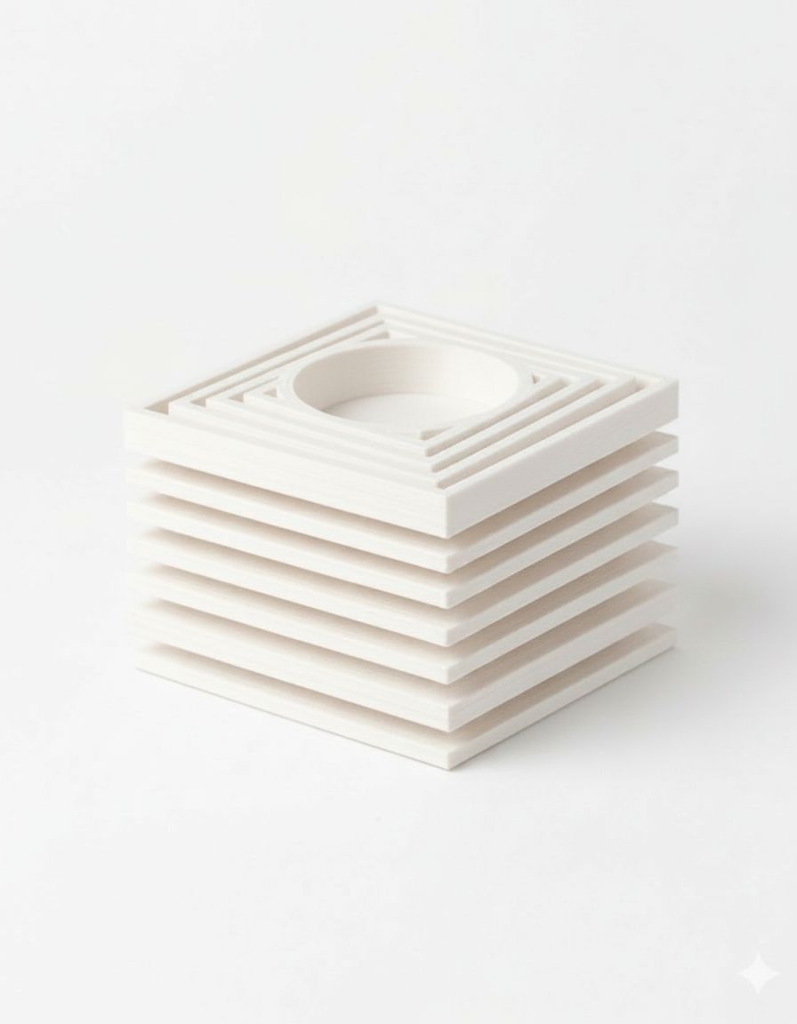 Geometric Layered Coaster free 3D printable STL