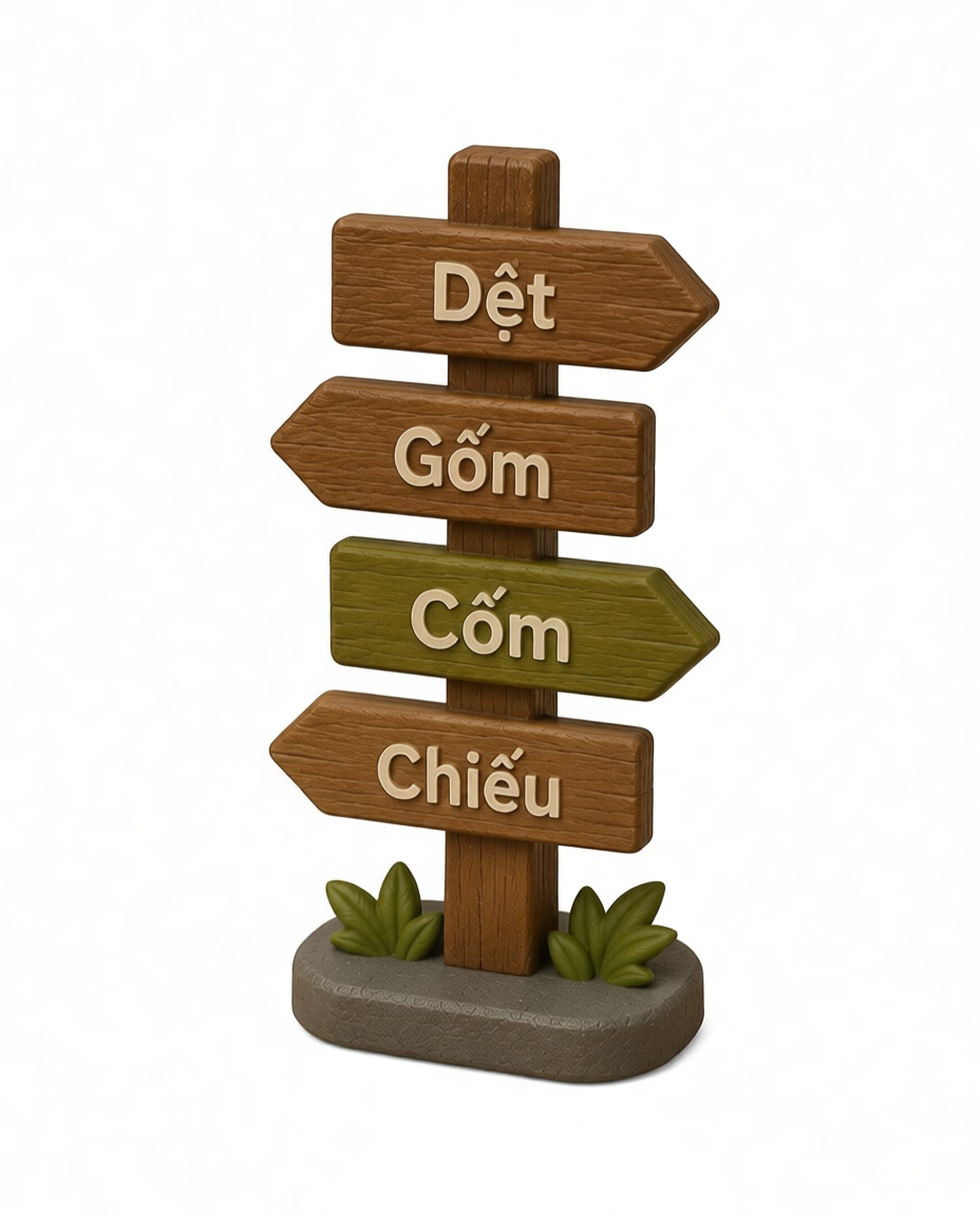 Vietnamese Signpost Figurine free 3D printable STL