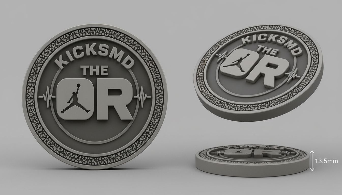 KicksMD The Or Coin free 3D printable STL