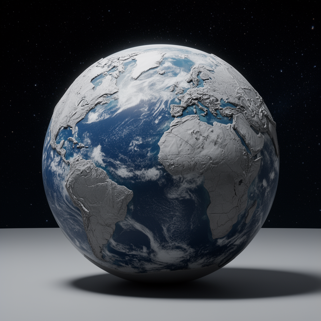 Earth Globe Model free 3D printable STL